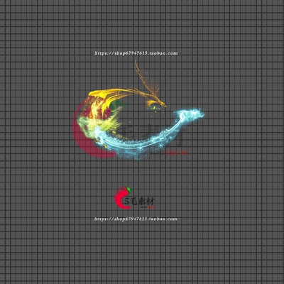 传奇光柱素材 光环特效 龙凤呈祥系列 动态高清PNG序列 GH133