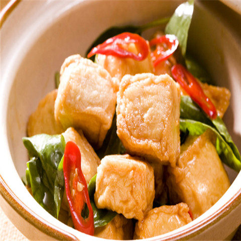 松珍牌珍香鱼豆腐 冷冻烧烤斋菜食材 台湾速冻酒店餐厅食品