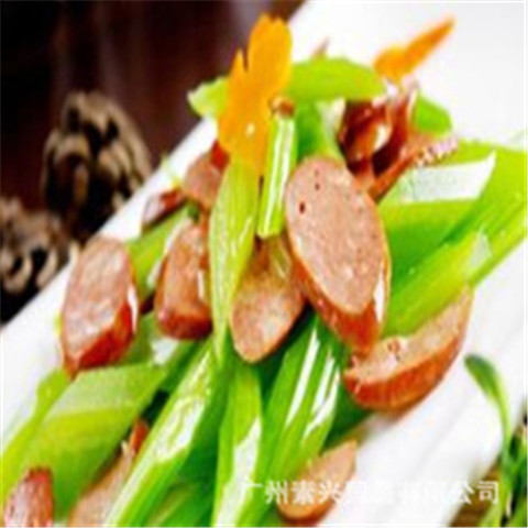 齐善牌素腊肠 速冻酒楼饭店斋菜食品  冷冻食堂餐厅仿荤素食材