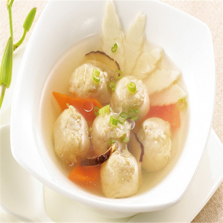 松珍牌牛肉贡丸 速冻台湾餐厅斋菜仿荤食品 冷冻火锅酒店素食食材