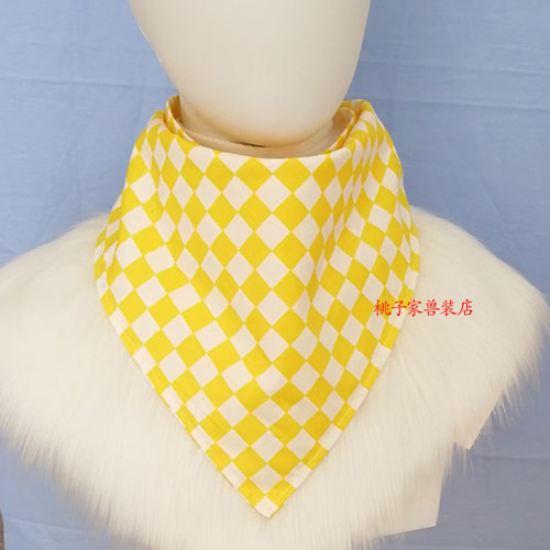 漫展兽装口水巾个性配件三角巾