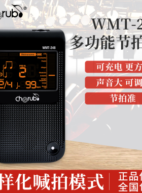 小天使人声节拍器调音器WMT248吉他贝斯小提琴定音校音器可充电