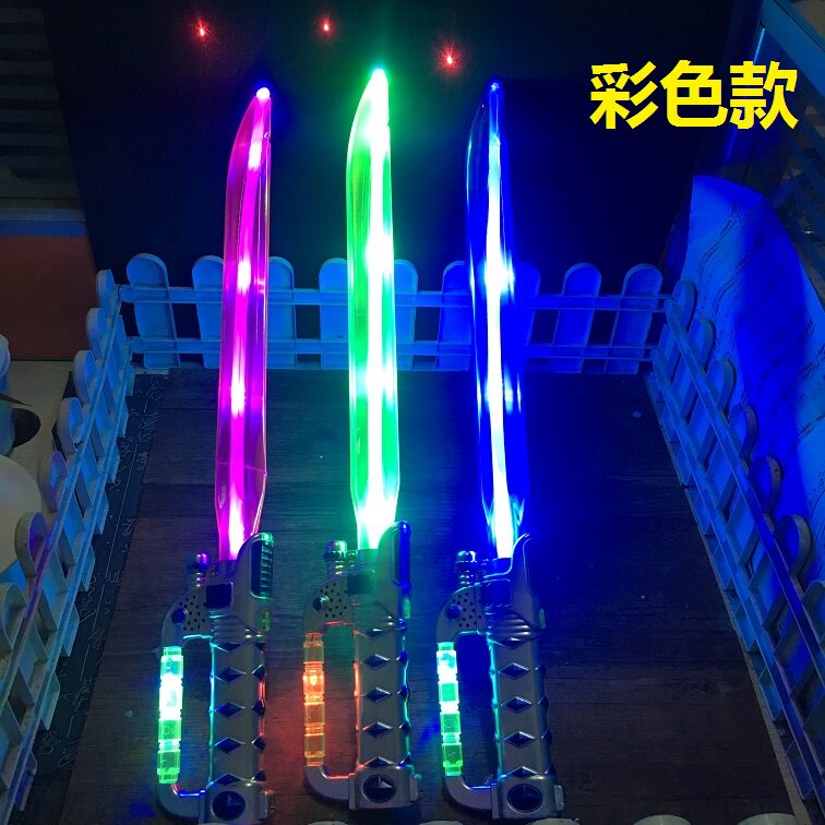 적외선 레이저 검 어린이 음악 플래시 음악 검 새로운 행성 거리 매점 뜨거운 판매 소스 제조업체