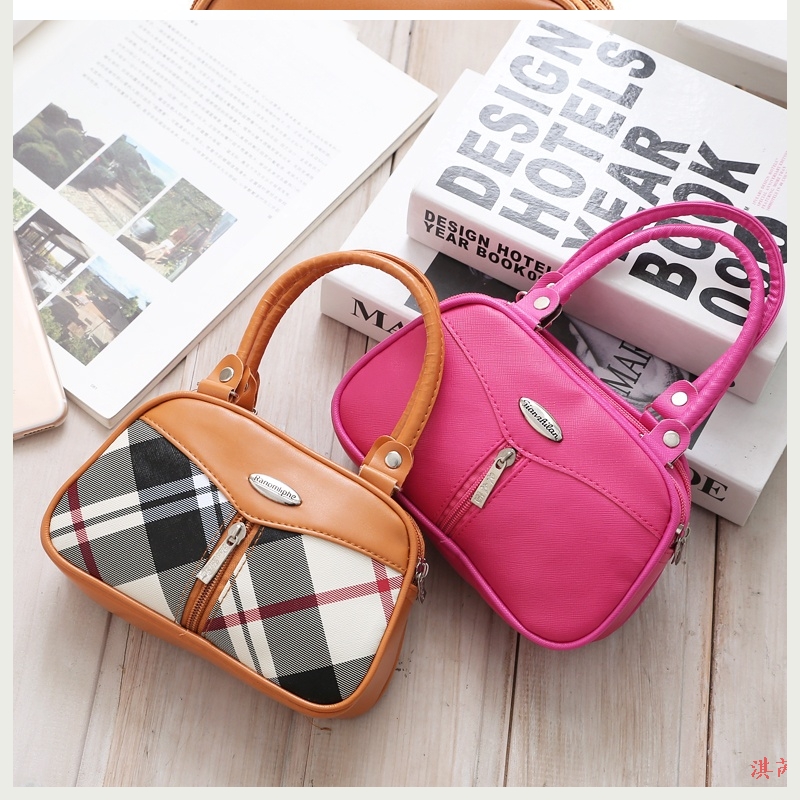 。女包皮包中年妈妈迷你小手提包老人手拎手拿老年人买菜手机零钱