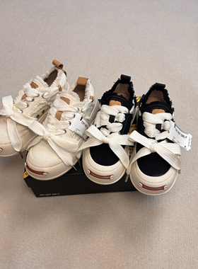 檀健次同款开口笑帆布鞋笑脸鞋女款厚底时尚情侣休闲大头乞丐鞋男