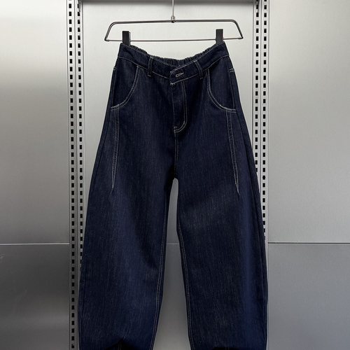 Mostarsea~冬季加绒宽松直筒水洗牛仔裤男士百搭阔腿裤休闲长裤子