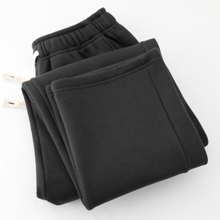 男深灰色加绒运动裤 470g重磅摇粒绒直筒卫裤 一条过冬 Mostarsea