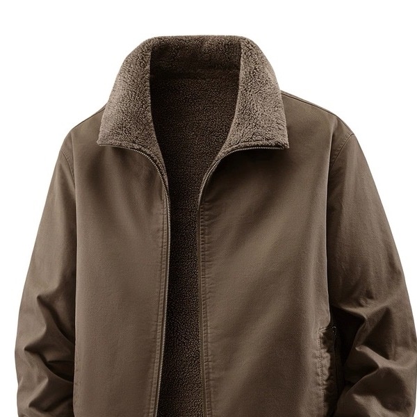 Mostarsea~秋冬季加绒加厚夹克男士纯棉双面穿多口袋宽松工装外套