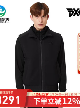 PXG新款秋冬新款男士高尔夫马夹防风保暖运动轻盈韩版黑色外套