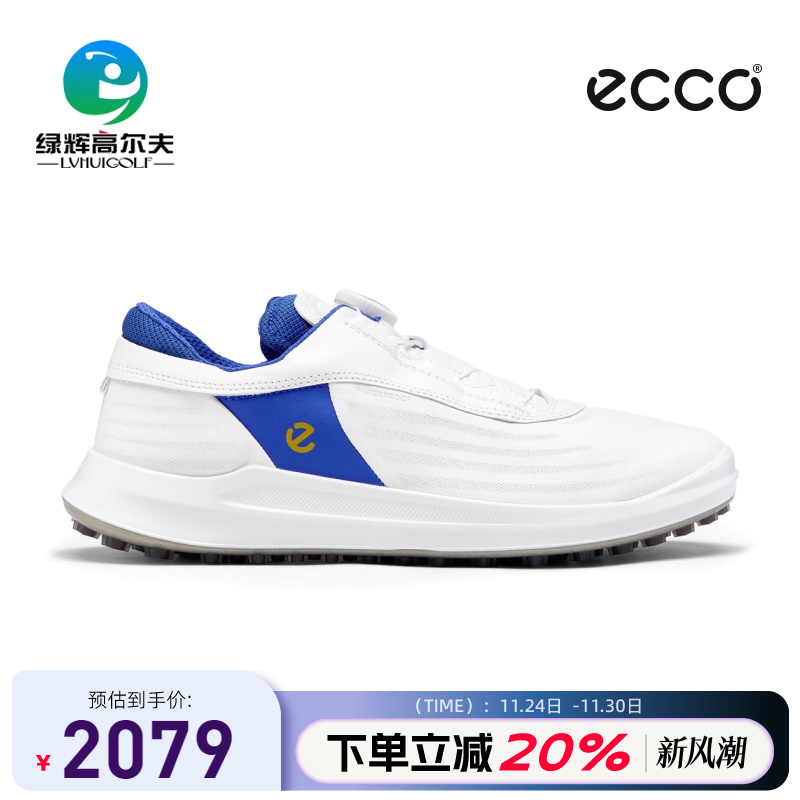 ECCO爱步高尔夫球鞋男士25年新款BOA核心系列缓震防水休闲运动鞋