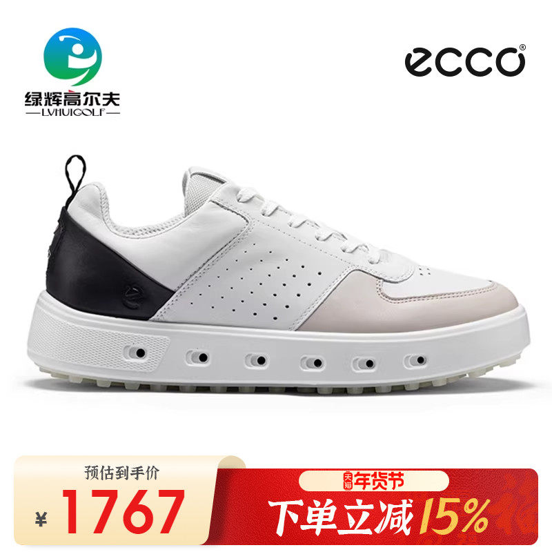 ECCO爱步高尔夫男士球鞋街头720系列透气轻便无钉鞋golf运动男鞋