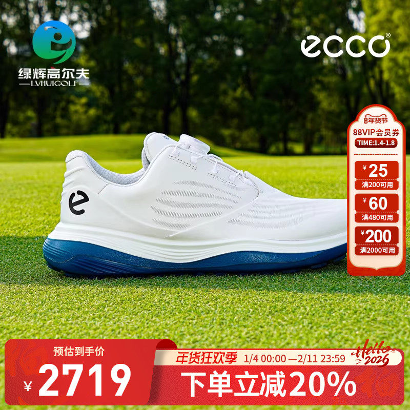 ECCO�����߶�����ʿ��Ь�¿�BOA��ť����1���޶�Ьgolf͸���˶�Ь 2239Ԫ
