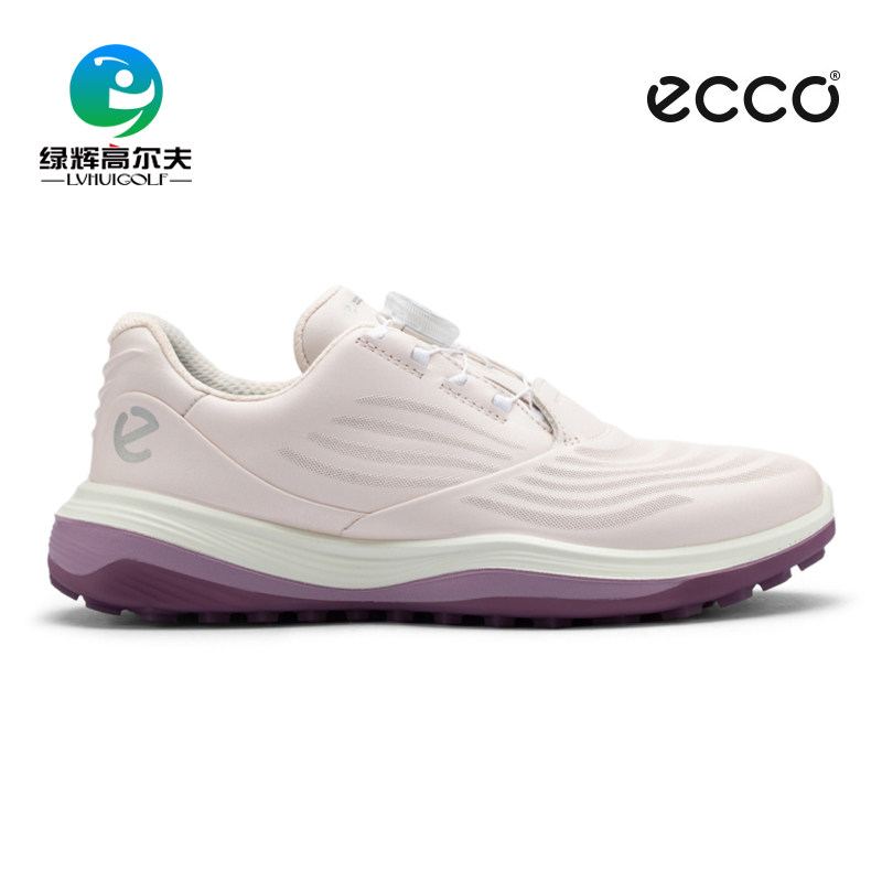 ECCO爱步高尔夫女士球鞋BOA新款超轻系列golf运动无钉鞋牛皮防滑