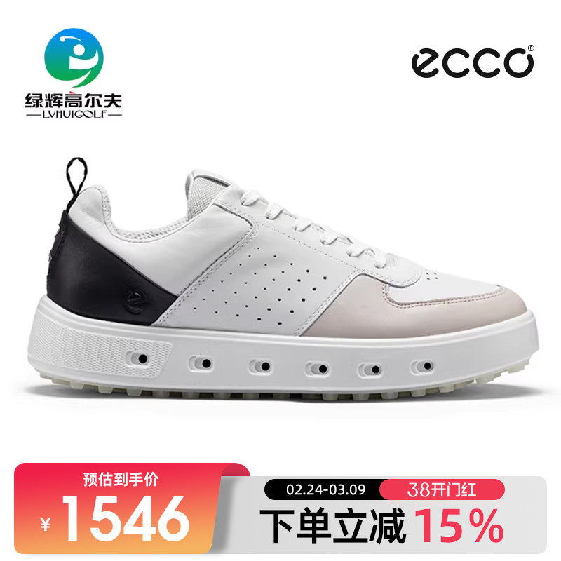 ECCO爱步高尔夫男士球鞋街头720系列透气轻便无钉鞋golf运动男鞋