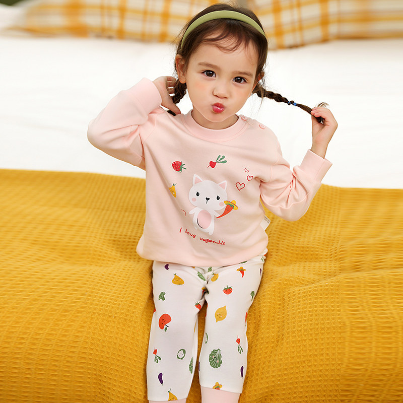 纤丝鸟  女童内衣套装秋款秋衣秋裤棉质儿童宝宝衣服童装棉毛套装,童装/婴儿装/亲子装,家居服套装,淘宝优惠券,粉丝福利购,淘宝优惠卷