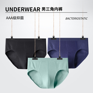 三角裤 抑菌标准高支高密新疆长绒棉超柔男士 ZC2503 3条装 纤丝鸟