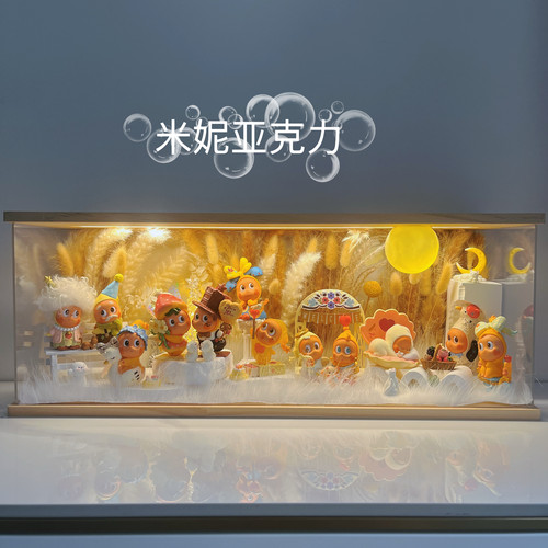 泡泡玛特星星人怦然心动盲盒场景布置装饰造微缩道具迷你配件收纳