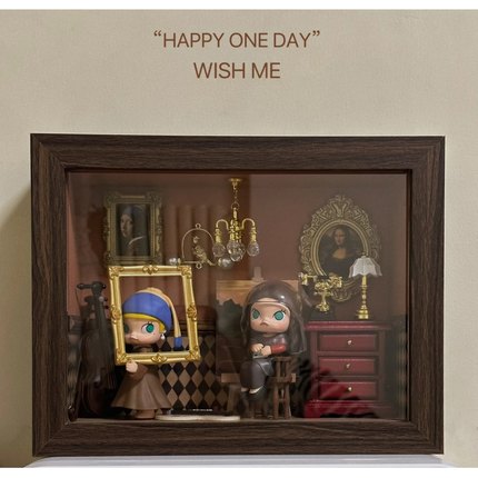 Molly的一天场景布置道具diy配件盲盒寻找茉莉丽莎艺术时间展示盒