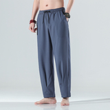 2021夏季中国风冰丝宽松休闲裤男无影墙QT4003-NB18p50，男装休闲裤，星座815（原A203）