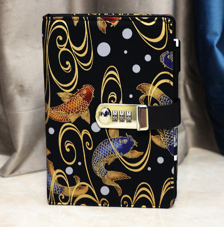 A5带锁日记本包邮密码密码本手账本本子日程表计划本记事本小清新