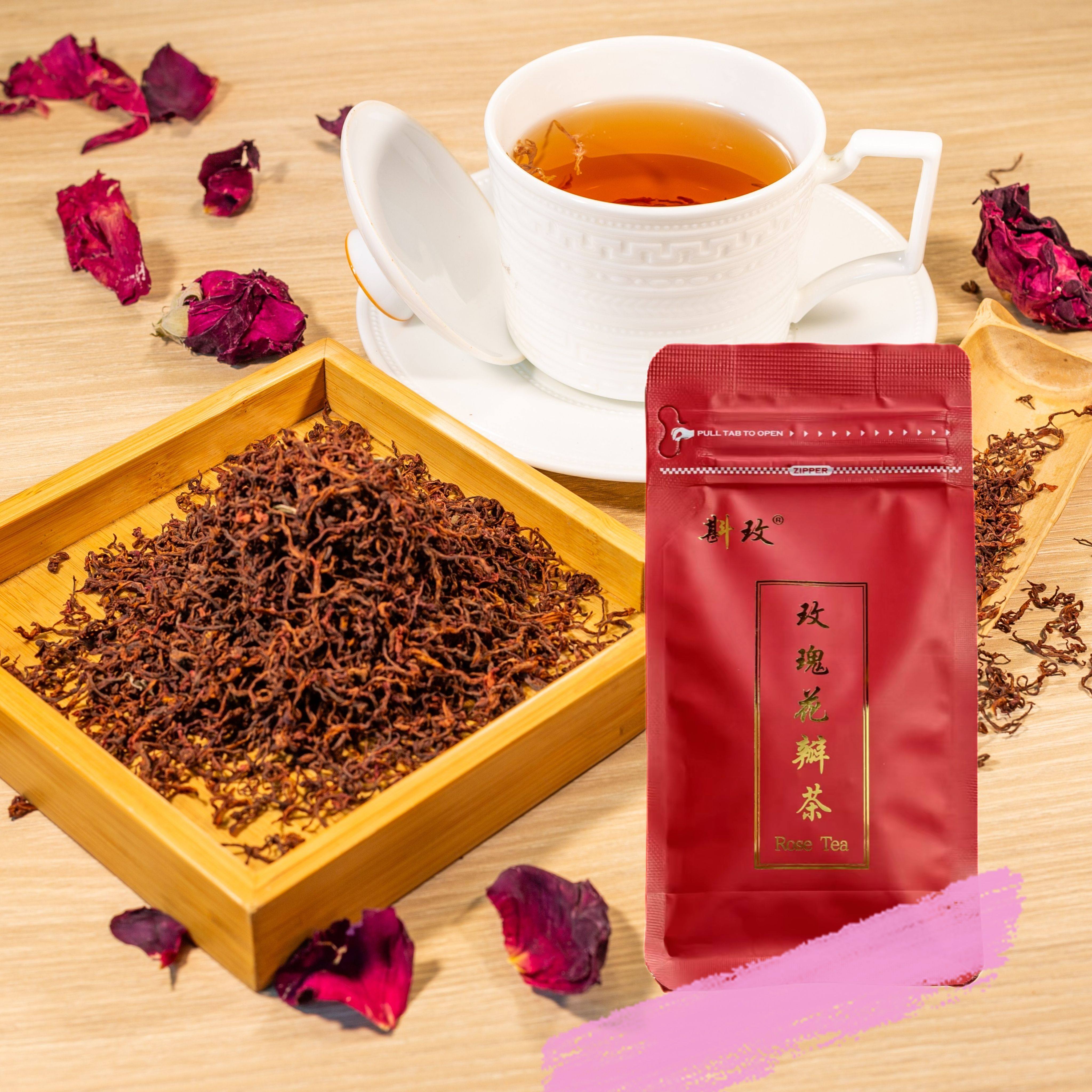 纯玫瑰红茶厂家直销无硫熏玫瑰发酵茶精选平阴重瓣玫瑰花女养生茶,茶,玫瑰花茶,淘宝优惠券,粉丝福利购,淘宝优惠卷