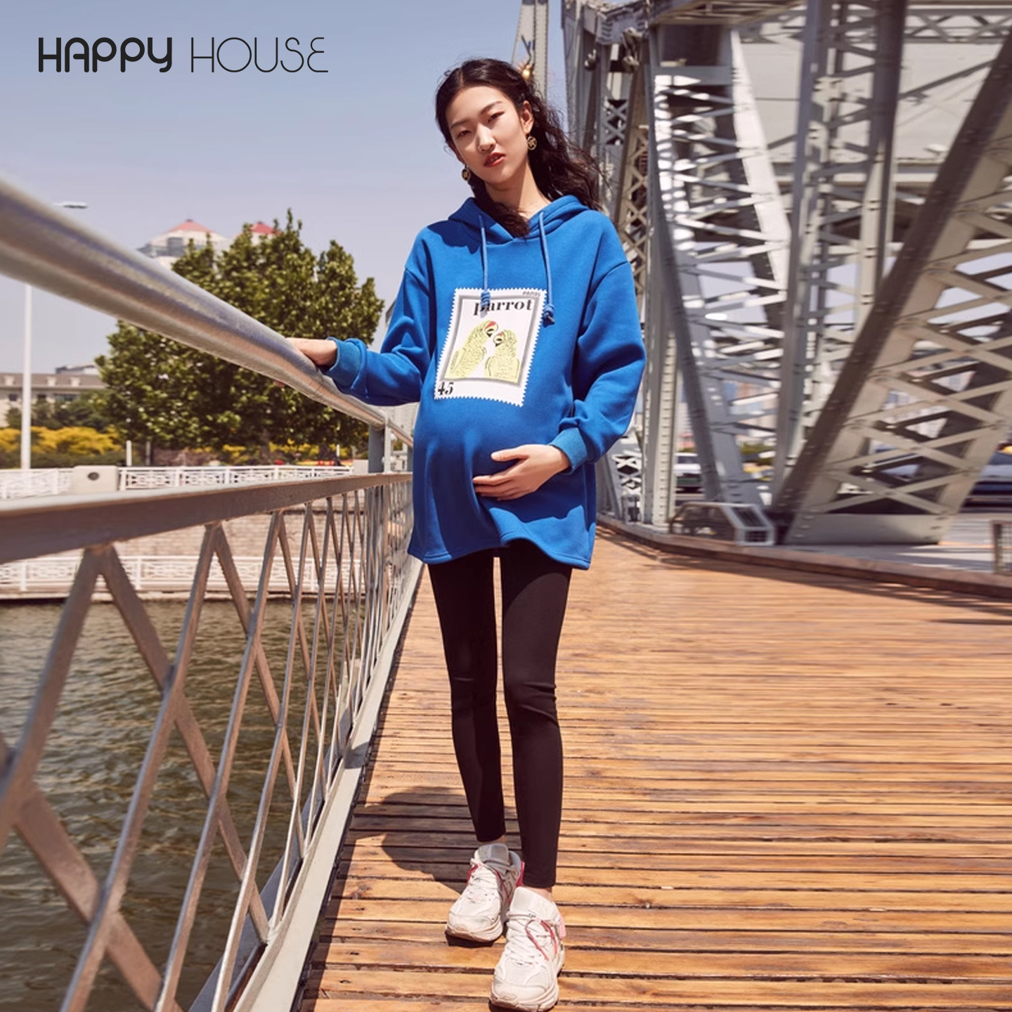 快乐屋冬装新款图案上班针织衫