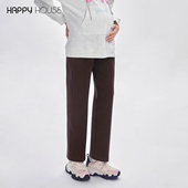 快乐屋天丝羊毛孕妇直筒裤 子 冬无托腹孕早期裤 外穿2026新款 孕妇裤