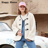 冬 孕妇装 快乐屋孕妇棉衣加厚保暖上衣2026新款 秋冬羊羔绒宽松大码