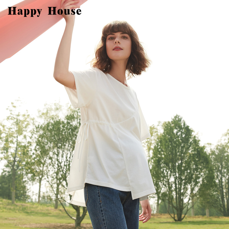 快樂屋孕婦短袖夏季寬松上衣