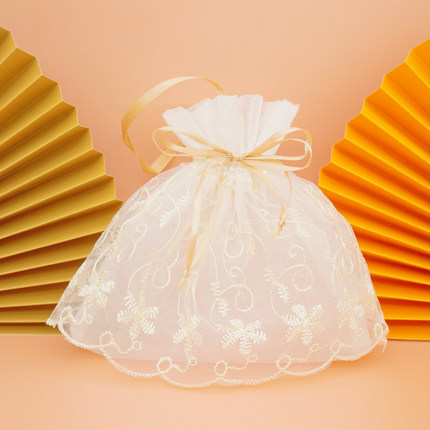 化妆品小样包装纱袋/蕾丝花边干花香薰艾叶香皂/喜糖袋/香囊/香包