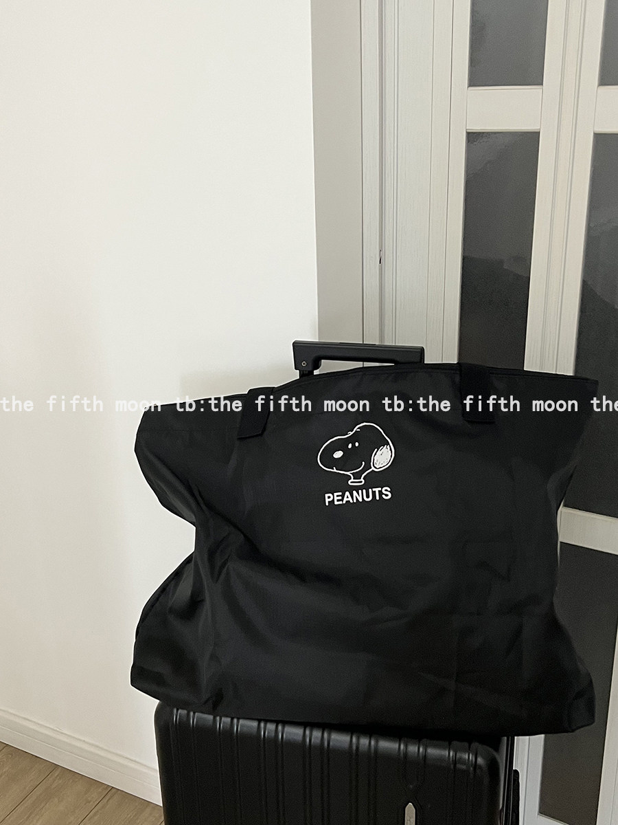thefifthmoon可爱卡通小狗大容量旅行袋含可拆内袋衣物收纳包便携