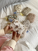 thefifthmoon可爱卡通碎花绗缝多功能收纳包整理包证件包零钱包