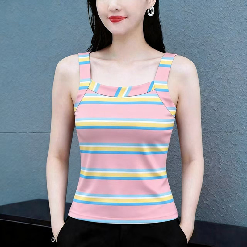 清仓捡漏~夏季新款女装专柜高档吊带上衣背心修身遮肉百搭上衣潮
