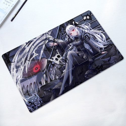 游戏王卡垫无光之影卡牌垫阿宝阿库单人橡胶垫子阿-波亚克定制DIY