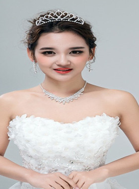 恋人新娘头饰婚纱项链耳环