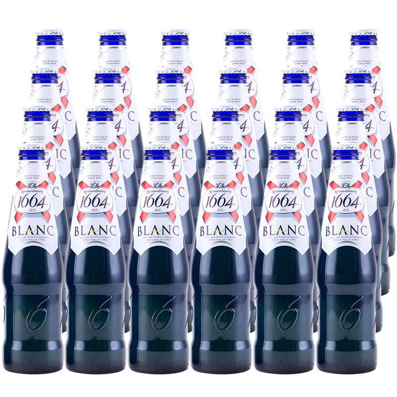 ÏÞʱ´ï ·¨¹úÔ×°½ø¿Ú°×Æ¡¾Æ ¿ËÂ×±¤1664°×Æ¡¾Æ 250ml*24Æ¿