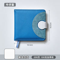 Mini pocket notebook, business office work portable notepad, travel check-in blank stamp collection notebook, thick grid diary for college students' postgraduate entrance examination study thumbnail 7