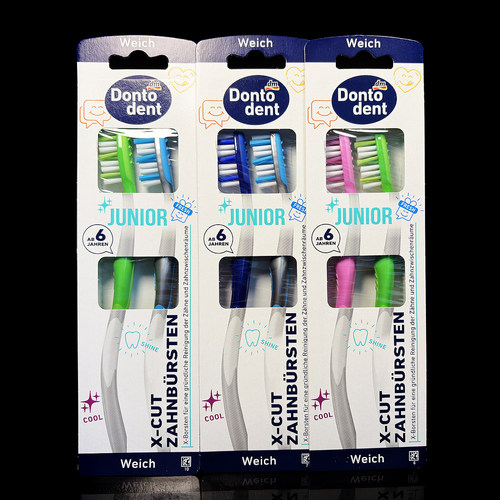 德国进口青少年儿童牙刷硬毛6到12岁以上换牙期中大童小学生专用