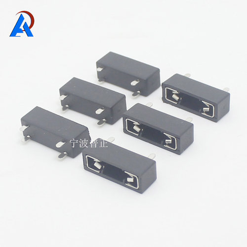 AP普正栏栅式中号保险片座PCB式焊接线路板保险座不含保险片