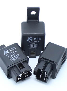 AP233汽车灯光雾灯空调油泵电磁继电器直流12V24VDC40A带固定背
