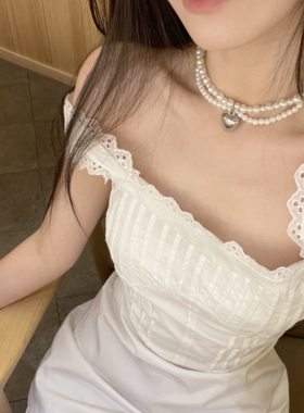 爱心珍珠蝴蝶结发绳气质百搭