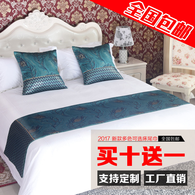 宾馆酒店床上用品高档宾馆酒店床尾巾床旗床尾垫床盖桌旗|msdalam kategori seperai dan bantal, sarung katil - dari Buy2taobao.com untuk memberikan perkhidmatan ejen Taobao profesional membeli