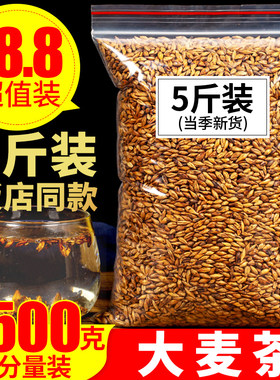 正宗大麦茶500g饭店同款麦芽茶孕妇回奶断奶荞麦茶泡水散装苦荞茶