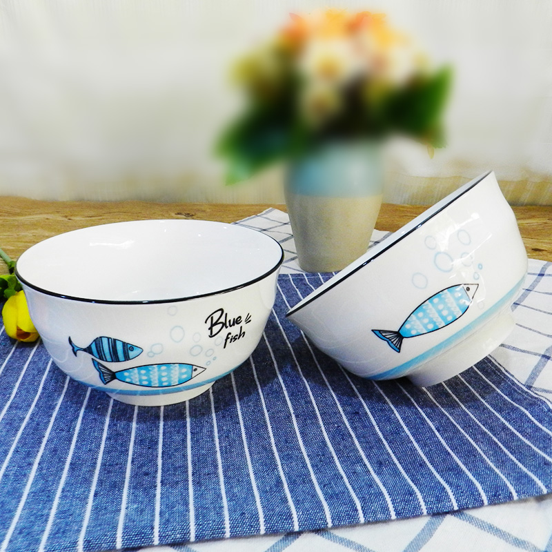 家用吃饭碗陶瓷过年碗碟盘套装