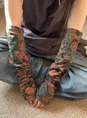夏季新款纯棉防晒袖套女
