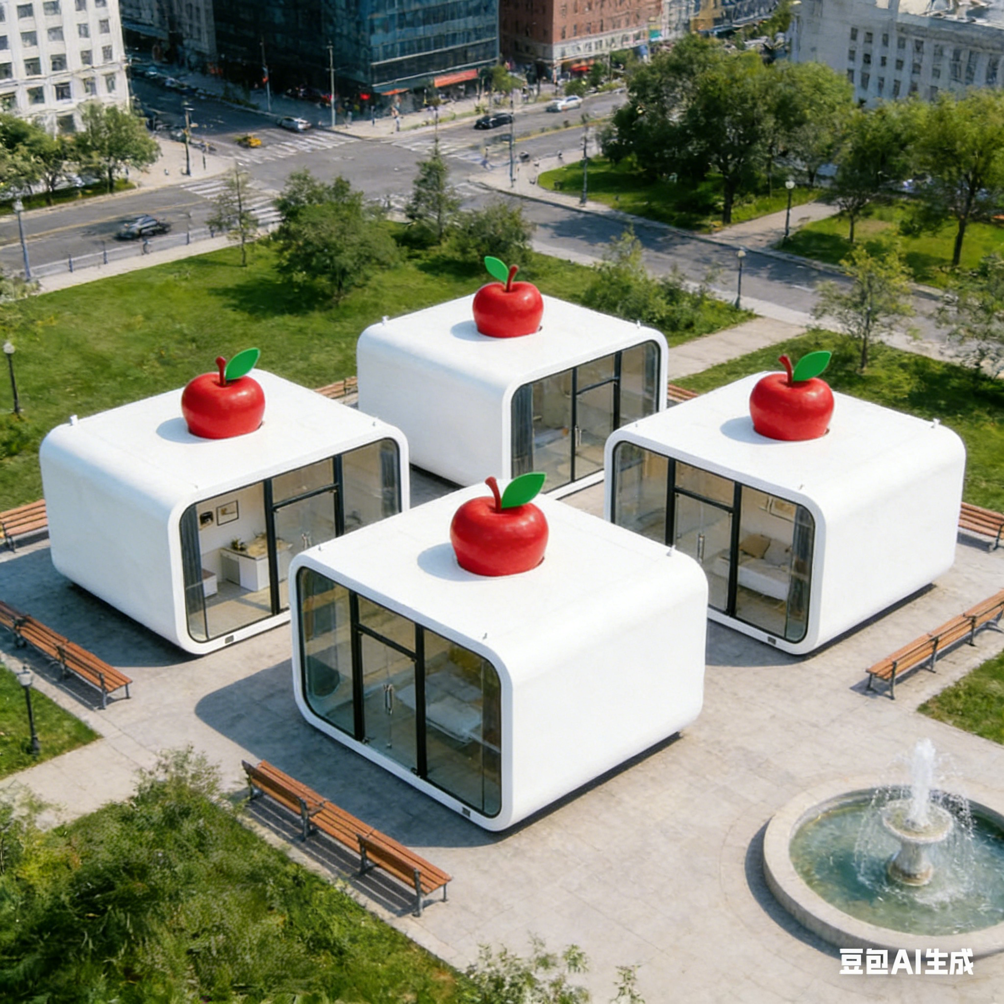 太空舱移动房户外民宿别墅景区阳光房屋苹果仓集装箱苹果舱办公室