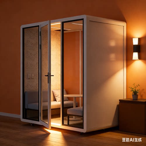 合租房隔音睡眠舱 情侣室友互不干扰 家用小型静音睡眠房可定制