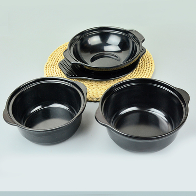 密胺双耳砂锅碗商用酸辣粉碗过桥米线两掺米线牛肉汤土豆粉专用锅