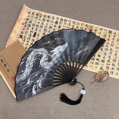 新中式折扇古风汉服拍照通勤凉扇