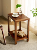 贝多芙现代中式 乌金木方几实木家用简约小边桌客厅沙发边几小茶几